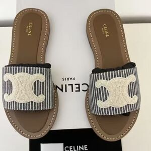 Celine Triomphe Slides